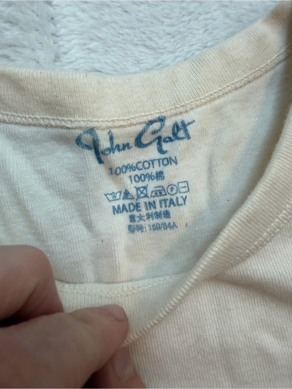 Brandy Melville John Galt Angel Baby Teddy Tee OS - Picture 2 of 5